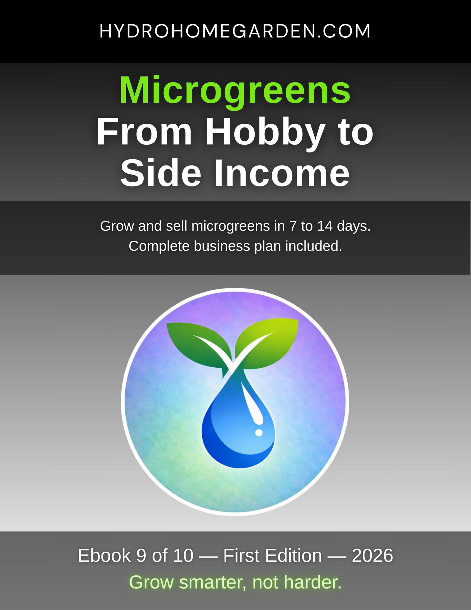 Microgreens Hobby to Side Income ebook cover