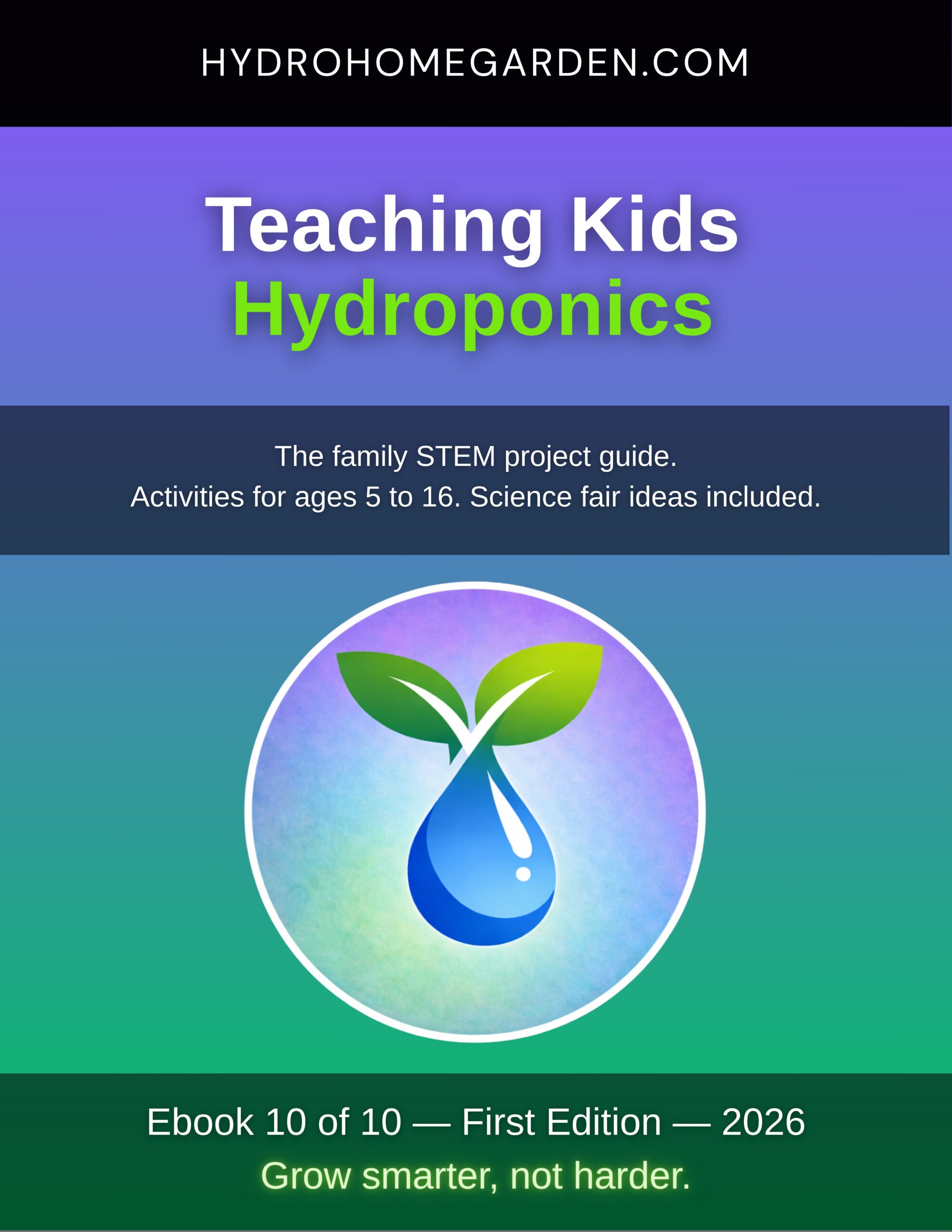 Teaching Kids Hydroponics ebook cover